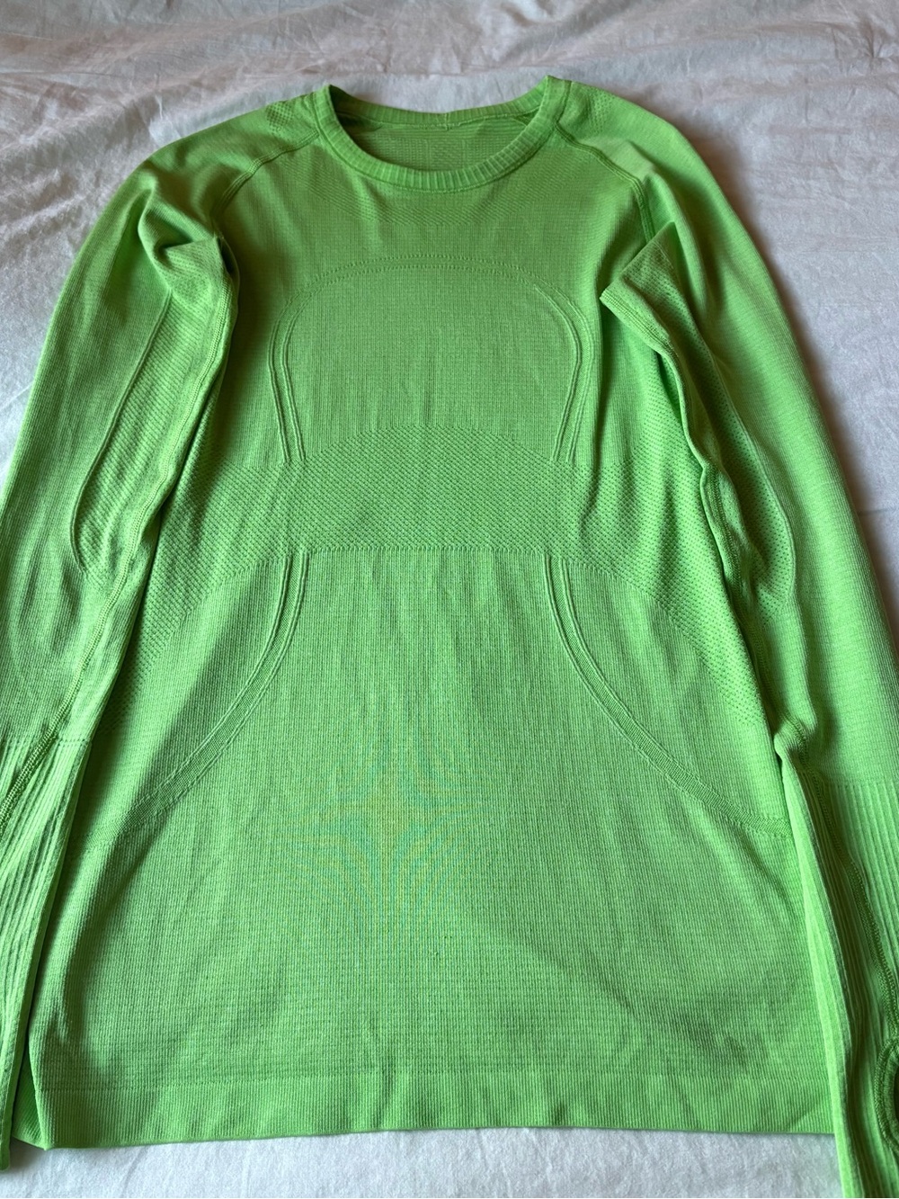 lululemon athletica Bright Lime Green Crewneck Sweater Dress